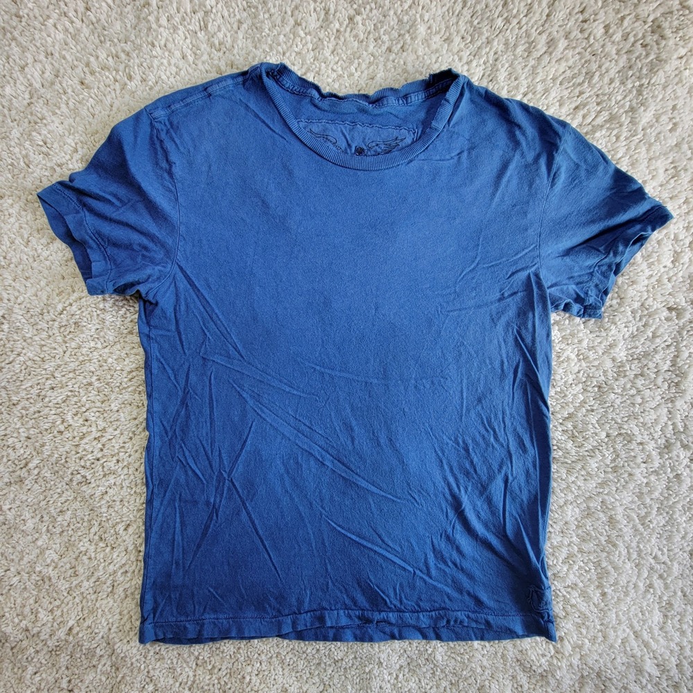 Vintage Robin's Jean Robins Wings Tee Blue USA Embroidered Size Large